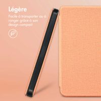 imoshion Étui de liseuse portefeuille Canvas Amazon Kindle (2024) / Amazon Kindle (2022) 11th gen - Peach