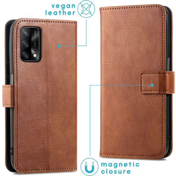imoshion Étui de télephone portefeuille de luxe Oppo A74 (4G) - Marron