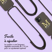 Coque Color MagSafe avec cordon amovible et photo et/ou texte personnalisés Apple iPhone 12 (Pro) - Lettre