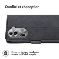 imoshion Étui de télephone portefeuille de luxe Oppo Reno 11 - Noir