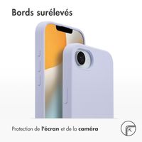 Accezz Coque Liquid Silicone avec MagSafe Apple iPhone 17e / 16e - Violet