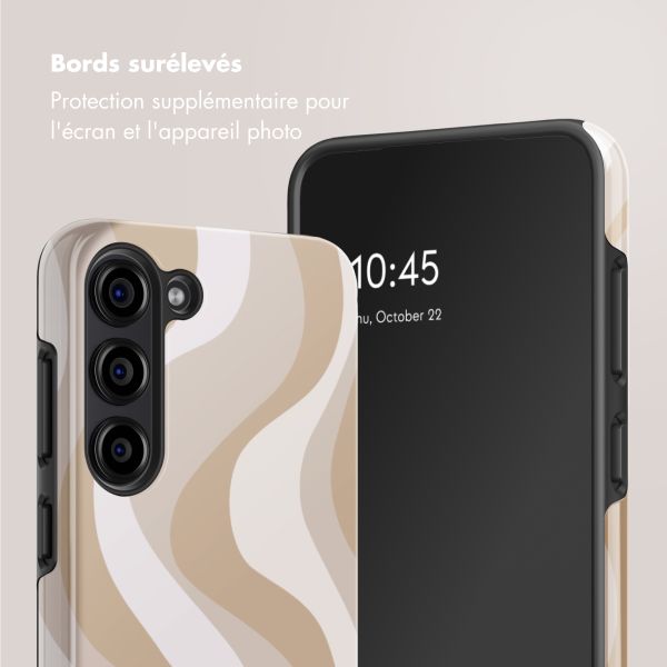 Selencia Coque arrière Vivid Samsung Galaxy S23 - Desert Waves Beige