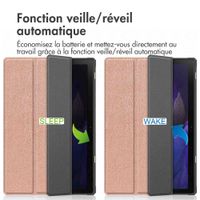 imoshion Coque tablette Trifold Samsung Galaxy Tab A8 - Rose Doré