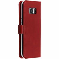 Selencia Étui portefeuille en cuir véritable Samsung Galaxy S8 - Rouge