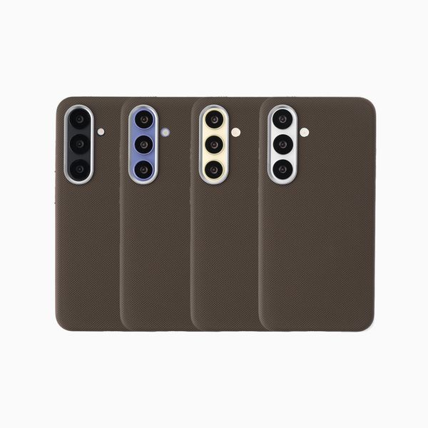 Accezz Coque arrière Mesh avec MagSafe Samsung Galaxy S25 / S24 - Marron