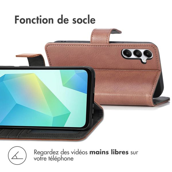 imoshion Étui de télephone portefeuille de luxe Samsung Galaxy A56 - Marron