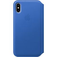Apple Étui de télephone portefeuille Leather Folio Apple iPhone X / Xs - Electric Blue