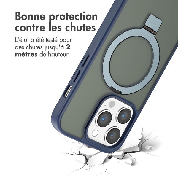 Accezz Coque Ring Stand avec MagSafe Apple iPhone 14 Pro - Bleu