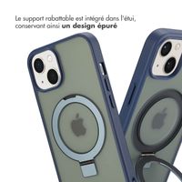 Accezz Coque Ring Stand avec MagSafe Apple iPhone 14 - Bleu