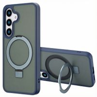 Accezz Coque Ring Stand avec MagSafe Samsung Galaxy S25 Plus - Bleu
