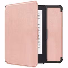 imoshion Étui de liseuse portefeuille Slim Soft Kobo Clara 2E / Tolino Shine 4 - Rose Doré