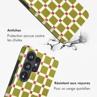 Selencia Coque arrière Vivid avec MagSafe Samsung Galaxy S26 Ultra - Check This Olive
