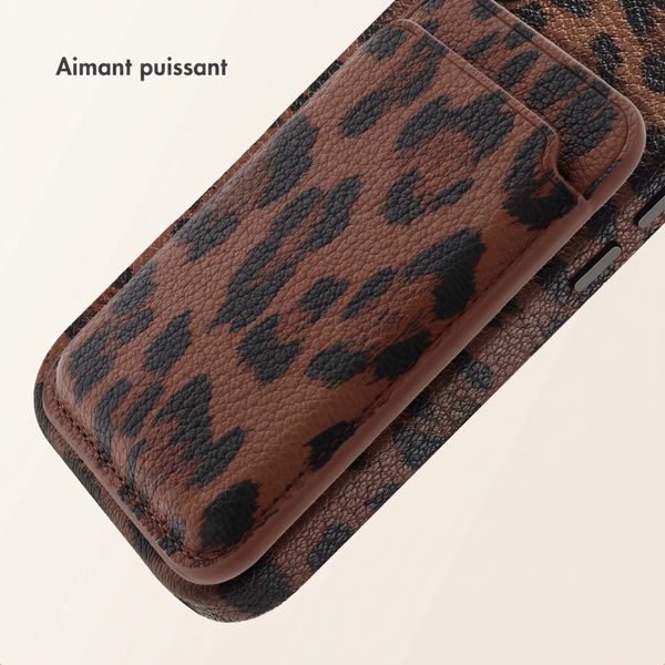 Selencia Porte-cartes Sabi avec MagSafe - Mocha Brown