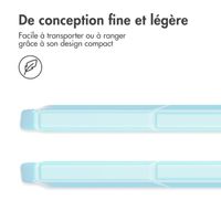 imoshion Coque tablette rigide Trifold Samsung Galaxy Tab S9 11.0 pouces / Tab S10 FE / S9 FE 10.9 pouces - Bleu clair