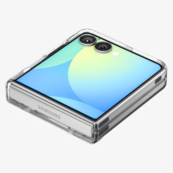 Spigen Coque Ultra Hybrid Pro MagFit Samsung Galaxy Z Flip 7 - Clear / White