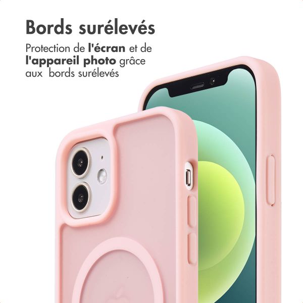 imoshion Coque Color Guard avec MagSafe Apple iPhone 12 (Pro) - Rose clair