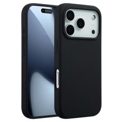 Accezz Coque Liquid Silicone avec MagSafe Apple iPhone 17 Pro - Noir