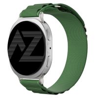 Accezz Bracelet en nylon Alpine Samsung Galaxy Watch 9 (40/44mm) / Watch 8 (40/44mm) / Classic (46mm) - Olive Green