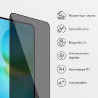 Accezz Protection d'écran en verre trempé avec filtre de confidentialité + Applicateur Samsung Galaxy A37 (5G)