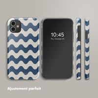 Selencia Coque arrière Vivid Apple iPhone 11 - Wave Vibes Classic Blue