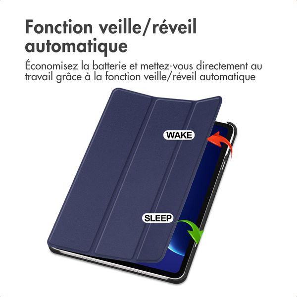 imoshion Coque tablette Trifold OnePlus Pad Go 2 / Oppo Pad 5 - Bleu foncé