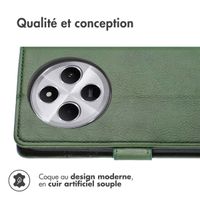 imoshion Étui de télephone portefeuille de luxe Xiaomi Redmi 14C - Vert
