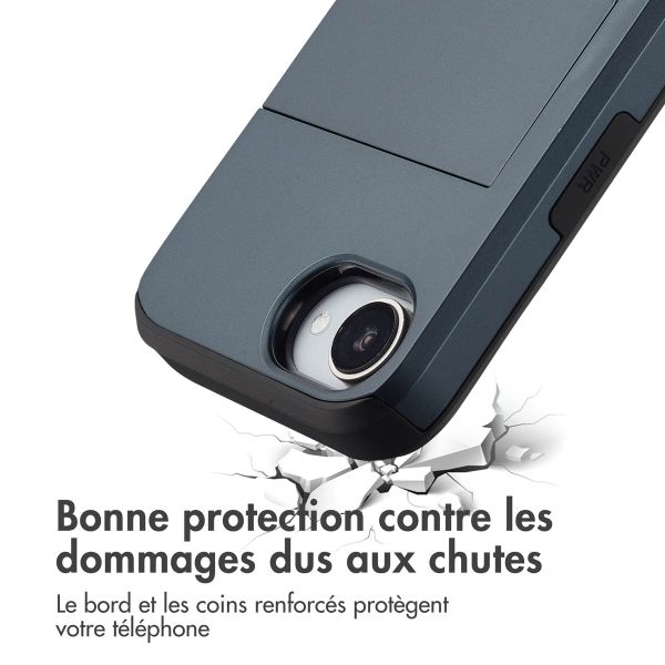 imoshion Coque arrière avec porte-cartes Apple iPhone 17e / 16e - Bleu foncé