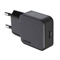 Accezz Chargeur GaN Ultra Slim - USB-C - 20 W - Noir