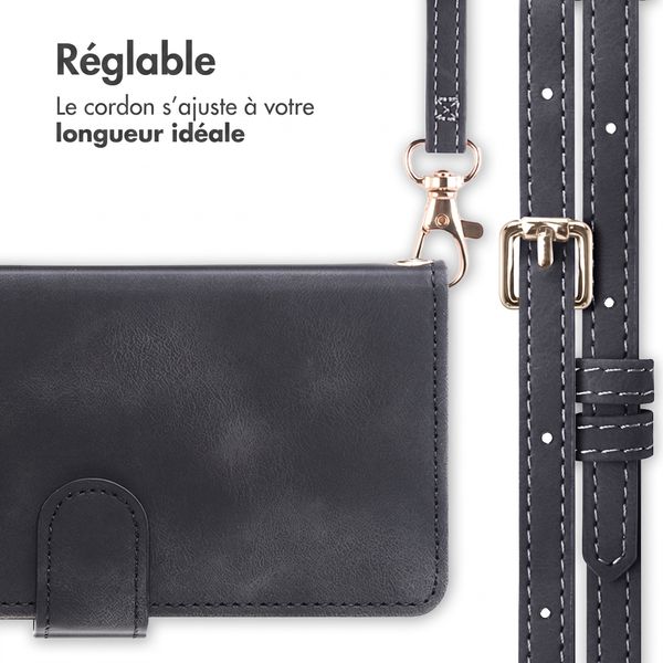 imoshion Etui de télephone portefeuille avec cordon Samsung Galaxy S26 FE - Noir