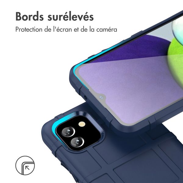imoshion Coque Rugged Shield Samsung Galaxy A03 - Bleu foncé