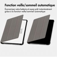 imoshion Coque tablette Trifold Samsung Galaxy Tab A11 Plus - Gris