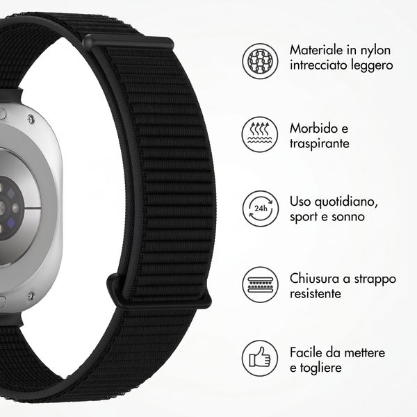 imoshion Bracelet en nylon Samsung Galaxy Watch Ultra (2024/2025) - Noir