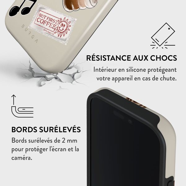 Burga Coque Tough MagSafe Apple iPhone 16 Pro - Oat Milk Please