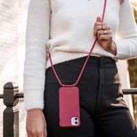 imoshion Coque de couleur avec cordon amovible Apple iPhone 14 Pro - Red Raspberry