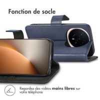 imoshion Étui de télephone portefeuille de luxe Honor Magic8 Pro - Bleu foncé