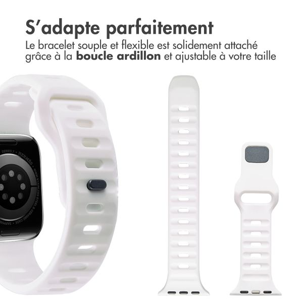 imoshion Bracelet Active Sport en silicone Apple Watch | 38/40/41/42 mm - Blanc