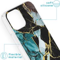imoshion Coque Design Apple iPhone 13 Mini - Shattered Blue Marble