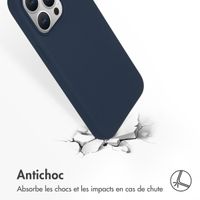Accezz Coque Liquid Silicone avec MagSafe Apple iPhone 15 Pro Max - Bleu foncé