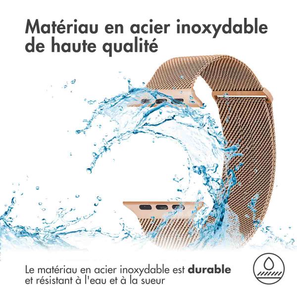 imoshion Bracelet magnétique milanais Apple Watch | 38/40/41/42 mm - Taille M - Rose Doré