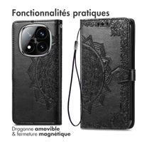 imoshion Etui de télephone Mandala Xiaomi Redmi Note 14 Pro (5G) - Noir