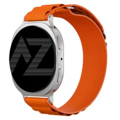 Accezz Bracelet en nylon Alpine Samsung Galaxy Watch 9 (40/44mm) / Watch 8 (40/44mm) / Classic (46mm) - Orange