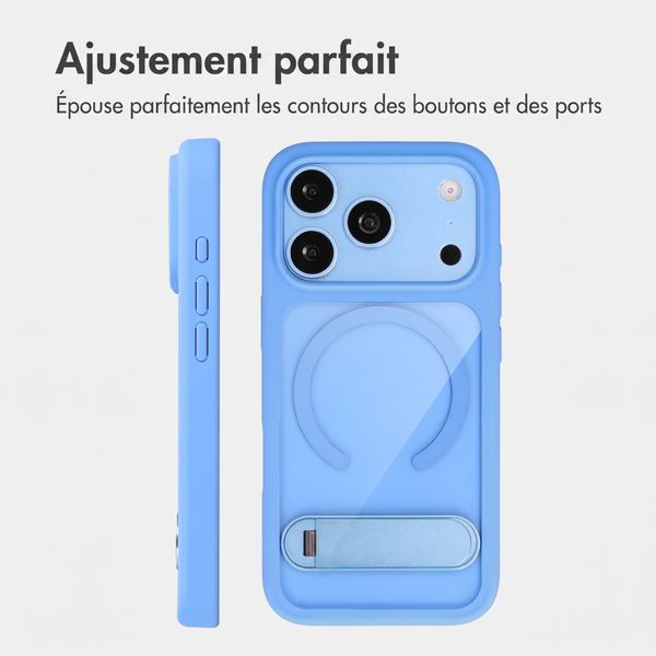 Accezz Coque arrière Hold avec MagSafe Apple iPhone 18 Pro / 17 Pro - Light Blue