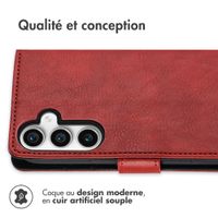 imoshion Étui de télephone portefeuille de luxe Samsung Galaxy S23 FE - Rouge