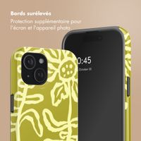 Selencia Coque arrière Vivid avec MagSafe Apple iPhone 15 - Chalky Bloom