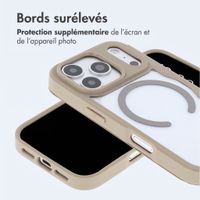 imoshion Bookcase transparente avec MagSafe Apple iPhone 18 Pro Max / 17 Pro Max - Beige