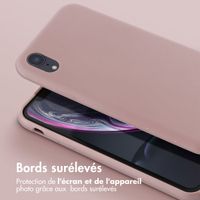 Selencia Coque silicone avec cordon amovible Apple iPhone Xr - Sand Pink