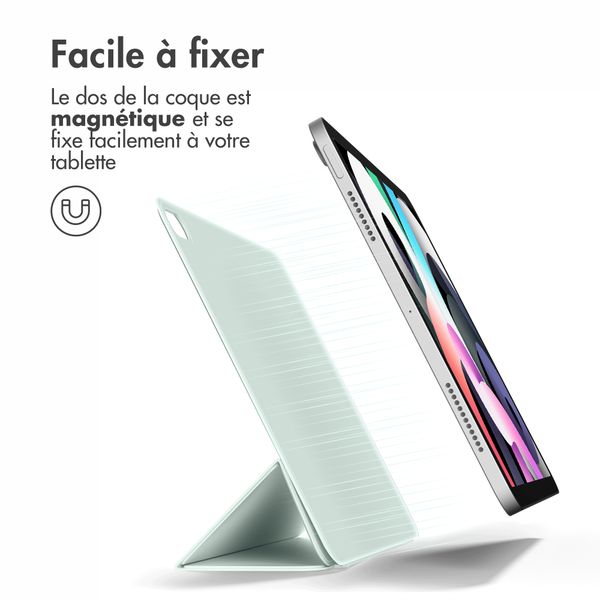 imoshion Magnetic etui de téléphone portefeuille Apple iPad Air 11 pouces (2026) M4 / (2025) M3 / (2024) M2 / Air 5 (2022) / Air 4 (2020) - Vert clair
