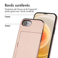 imoshion Coque arrière avec porte-cartes Apple iPhone 17e / 16e - Rose Doré