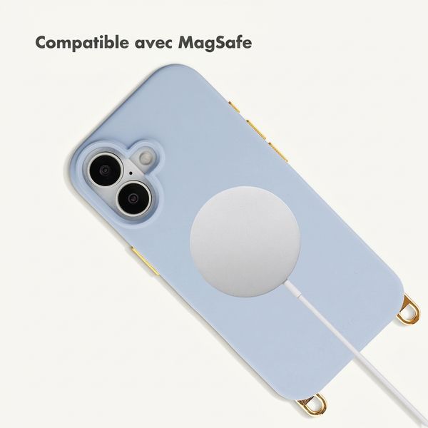 Selencia Coque arrière Rivièra avec MagSafe avec crochets amovibles Apple iPhone 17 - Powder Blue