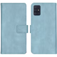 imoshion Étui de télephone portefeuille de luxe Samsung Galaxy A51 - Bleu clair
